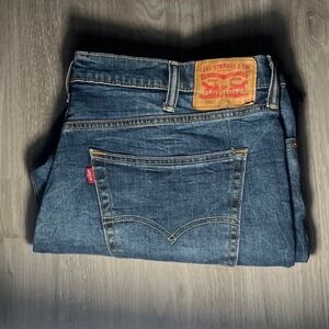 Levis 541 Athletic Taper Mens Jeans 40x30 Dark Wash Stretch Denim 18181-0062